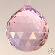 30mm Vintage Crystal Pink Feng Shui Ball