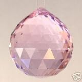 30mm Vintage Crystal Pink Feng Shui Ball