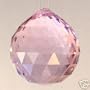 30mm Vintage Crystal Pink Feng Shui Ball