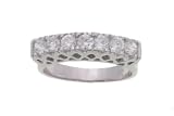 Sterling Silver 7 CZ Elegant Fashion Ring
