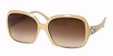 BVLGARI BV 8020 B 878 13 METALLIC GOLD BEIGE BROWN GRADIENT RHINESTONES PLASTIC SUNGLASSES