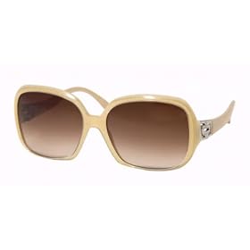 BVLGARI BV 8020 B 878 13 METALLIC GOLD BEIGE BROWN GRADIENT RHINESTONES PLASTIC SUNGLASSES