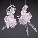 Glittered Pink Dancing Ballerina Christmas Ornament