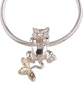 Mt. Rushmore Black Hills Gold® Sterling Silver Cat Slider Necklace