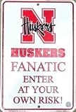 Nebraska Cornhuskers Metal Fanatic Sign **