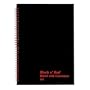 Black n' Red A66525 Twinwire Wirebound Hardcover Notebook with Calculator, Black, 11-3/4 x 8-1/4