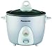 New Panasonic Rice Cooker Steamer 6 Cups Scoop Holder Non Stick Coated Pan Glass Lid Handle