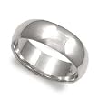 Sterling Silver Wedding Bands 7 mm - Size: 5-12