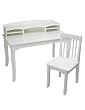 Avalon Desk with Hutch - White