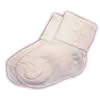 Baby boys christening socks with a cross - white - size 0-2.5