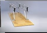 Deluxe Height/Width Adjustable Parallel Bars W/Platform, 10'