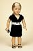 Black and White Dress. COMPLETE Outfit with Shoes and Matching Purse. Fits 18 Dolls like American Girl®