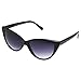 Tip Pointed Cat Eye Sunglasses (Black)