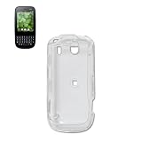 New Fashionable Perfect Fit Crystal Clear Transparent Snap-on Hard Protector Skin Cover Cell Phone Case with Clip for Palm Pre Plus Verizon - Clear