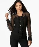 Alfani Petite Layered-Look Sheer-Blouse with Camisole