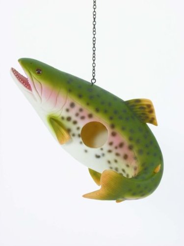 Spoontiques Rainbow Trout Fish Birdhouse