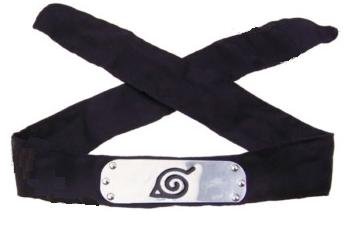 Navy Blue Naruto Leaf Village Metal Plate Headband Cosplay Costume Toy Hat