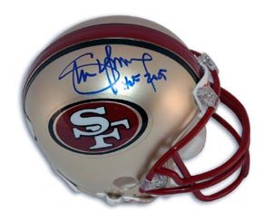 Steve Young Signed 49ers Mini Helmet - HOF 2005