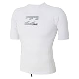 311Dw6aZUVL. SL160  Billabong Mens All Day Short Sleeve Rashguard   White L Reviews