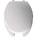 Church/Bemis 7650T 000 Open Front With Cover Commercial Seat, STA-TITE Hinges