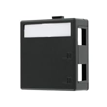 Leviton 41089-2EP QuickPort Surface Mount Housing, 2-Port, Black, Includes 1 Blank QuickPort Insert