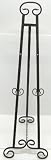 Large Wrought Iron Art Stand Display Easel Metal 50"