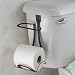 Over Tank Toilet Paper Dispenser and reserve roll storage Holder in Bronze by InterDesign