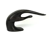 Tropical Wood Bent Hand Jewelry Display for Watches, Bracelets, or Rings - Chocolate Brown