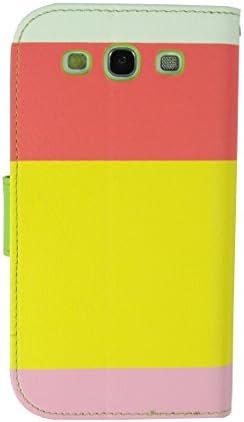 FiveBox Wallet PU Leather Case Card Holder Flip Case Cover For Sumsung Galaxy S3 I9300+Free Clean Cloth-Red\Yellow\Pink