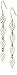 Amazon Collection 10k Gold Two-Tone Leaf Drop Earrings