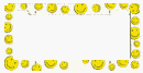 Smile Happy Face License Plate Frame (Made of Plastic)