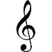 MUSIC NOTE WALL STICKERS DECALS ART DECOR, 8" X 22", BLACK