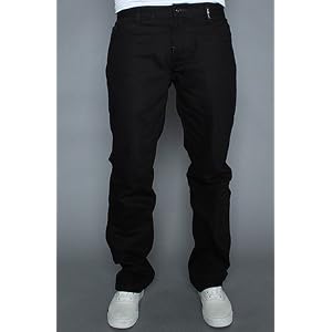 LRG The Grass Roots True Straight Fit Jean in Triple Black,Denim for Men