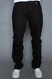 LRG The Grass Roots True Straight Fit Jean in Triple Black,Denim for Men