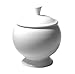 Fiesta White 498 9-Ounce Covered Sugar Bowl