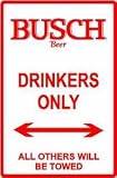 BUSCH PARKING ONLY novelty street sign