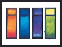 Four Meditations Framed Art Poster Print by Ian Scott Massie, 34x26