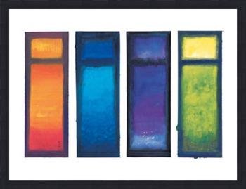 Four Meditations Framed Art Poster Print by Ian Scott Massie, 34x26