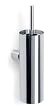 Polished wall-mounted toilet brush (stainless steel) (16.75"H x 6"W x 4.25"D)
