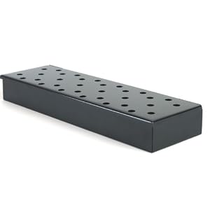 Charcoal Companion Nonstick Large Size Smoker Box with Hinged Lid by 
