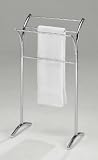 Chrome Finish Towel Rack Stand