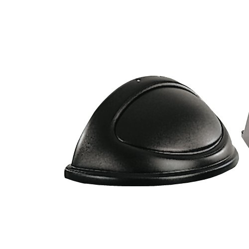Rubbermaid Black Half-Round Receptacle Lid, Touch-Free