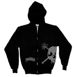 HATEBREED - Skull - Sideprint - Black Zip Up Hoodie