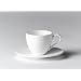 Gordon Ramsay tableware by Royal Doulton. Boxed set of 4 white bone china espresso cups & saucers