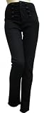 Living Dead Souls Womens/Juniors HIGH-WAISTED SKINNY TROUSER WITH BACK LACING- Black