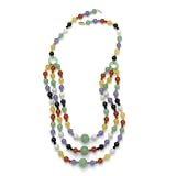 Multi-Colored Jade Beaded Necklace 21