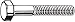 M24-3.00 x 80 mm. Class 10.9 Furnace Black Hex Head Cap Screw