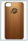 Utah Jazz NBA Team Logo Wood Floor Pattern iPhone 4 iPhone4 Black Designer Hard Case Cover