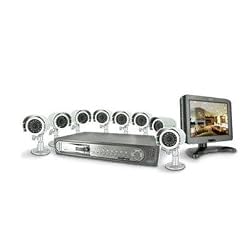 SVAT CLEARVU3 Web Ready 16 Channel Deluxe DVR Security System with 8.5" LCD Screen & 8 Indoor/Outdoor Hi-Res Night Vision Surveillance Cameras