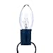 25 Pack 7 Watt C9 Clear Incandescent Light Bulb, Intermediate Base